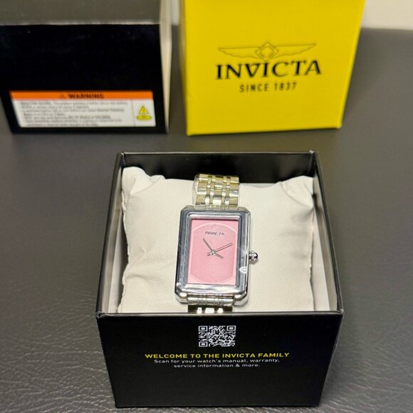 Invicta Women’s Wildflower Princess Watch 26mm Silver Pink Dial NWT Box